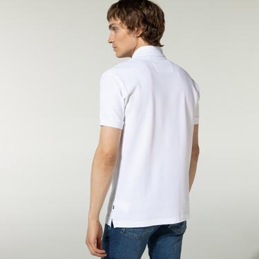  Nautica Erkek Classic Fit Beyaz Kısa Kollu Polo
