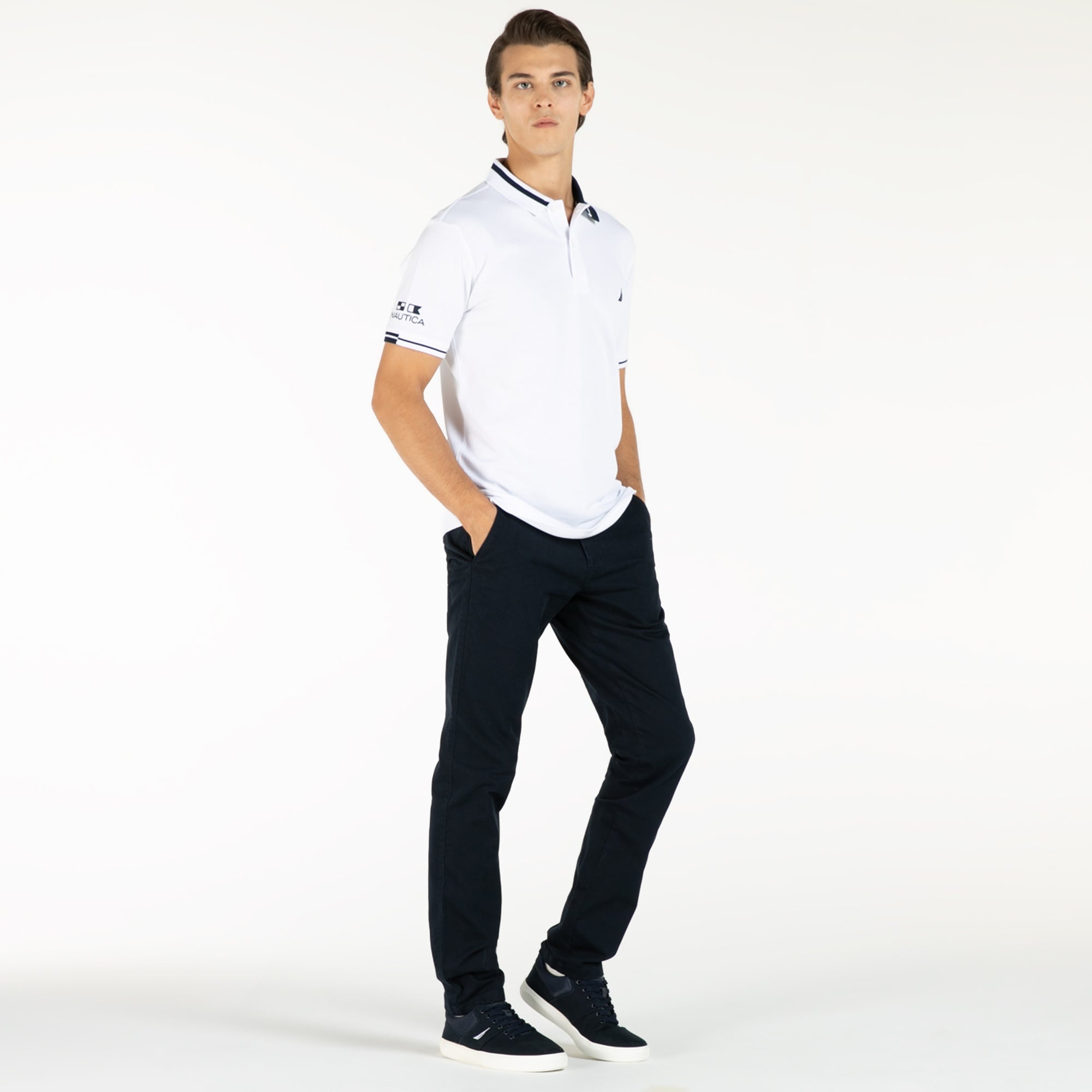 Nautica Lacivert Slim Fit Pantolon