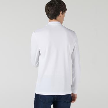 Lacoste Erkek Classic Fit Uzun Kollu Beyaz Polo