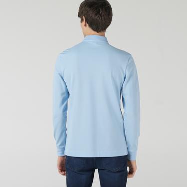  Lacoste Erkek Regular Fit Uzun Kollu Mavi Polo