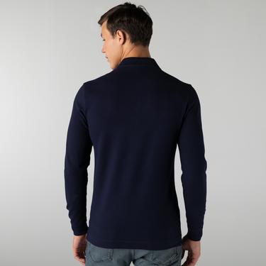  Lacoste Erkek Regular Fit Uzun Kollu Lacivert Polo