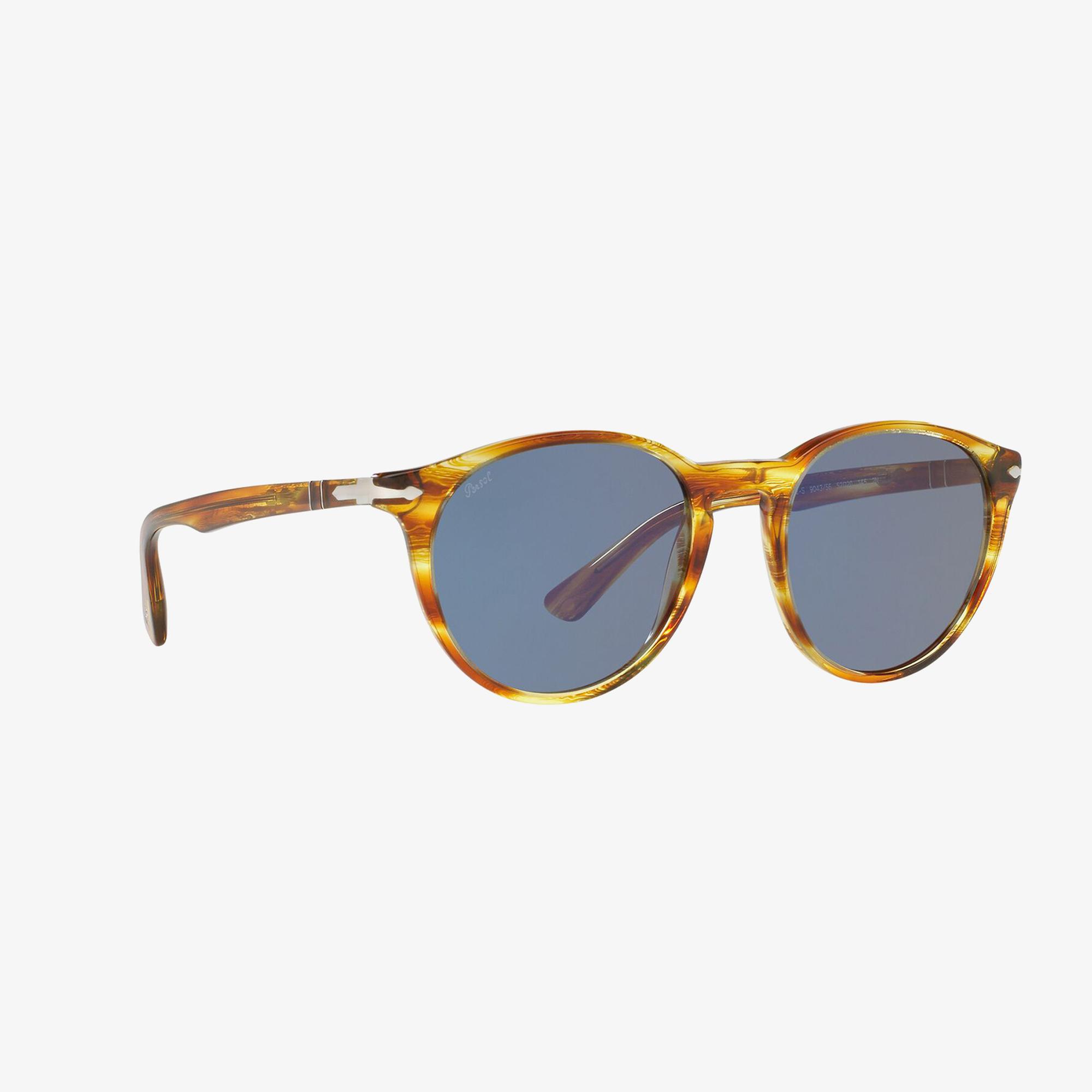 PERSOL 0PO3152S Erkek Striped Brown Yellow Güneş Gözlüğü