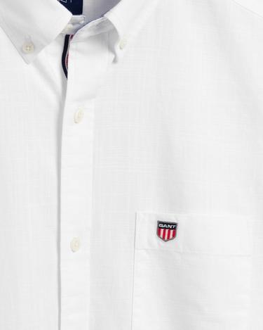  GANT Regular Fit %100 Pamuk Erkek Beyaz Gömlek