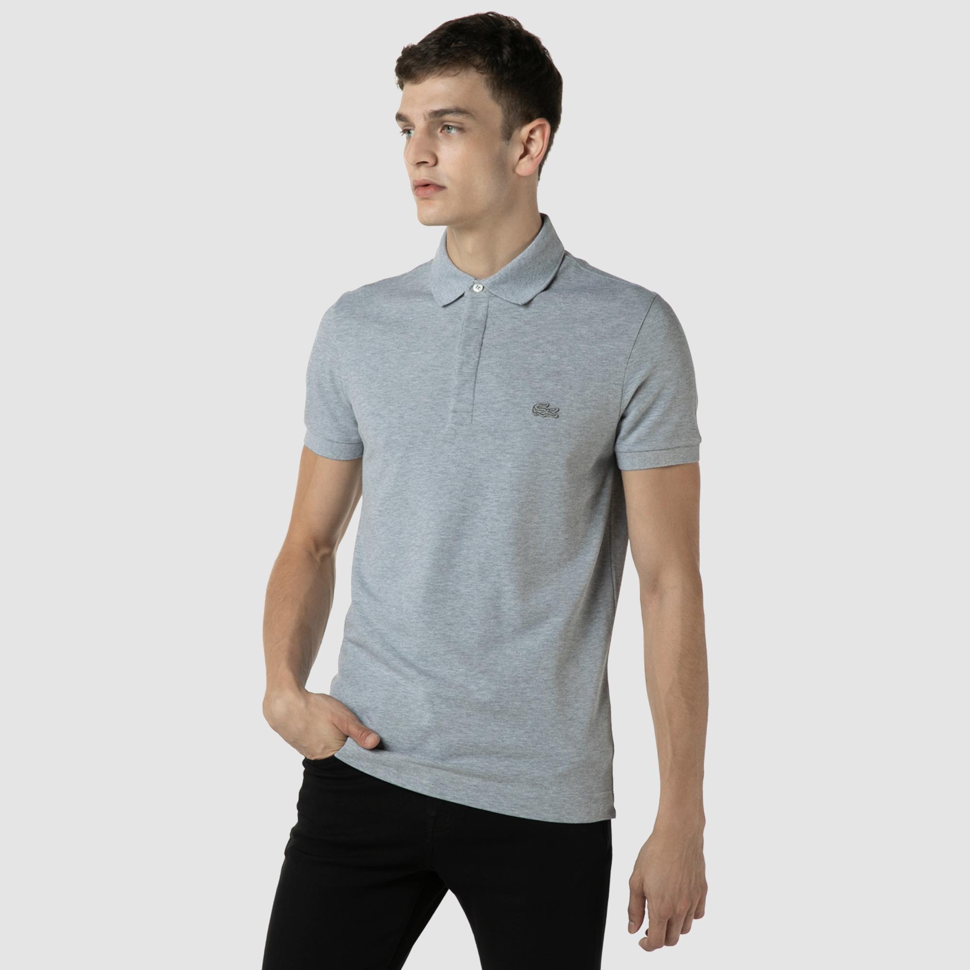 Lacoste Erkek Regular Fit Gri Paris Polo