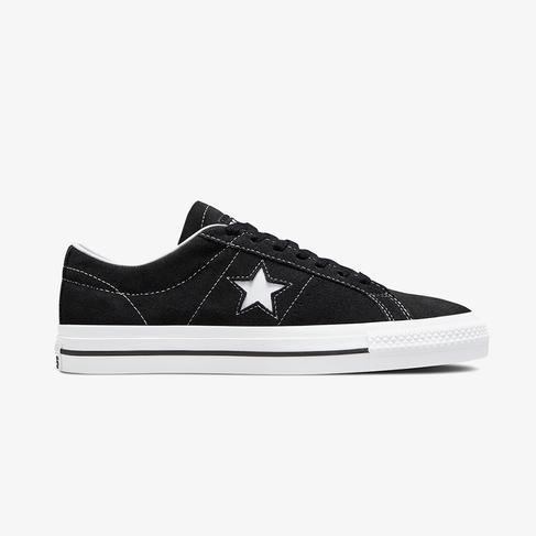  Converse One Star Pro Low Unisex Siyah Deri Sneaker