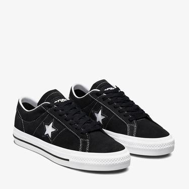  Converse One Star Pro Low Unisex Siyah Deri Sneaker