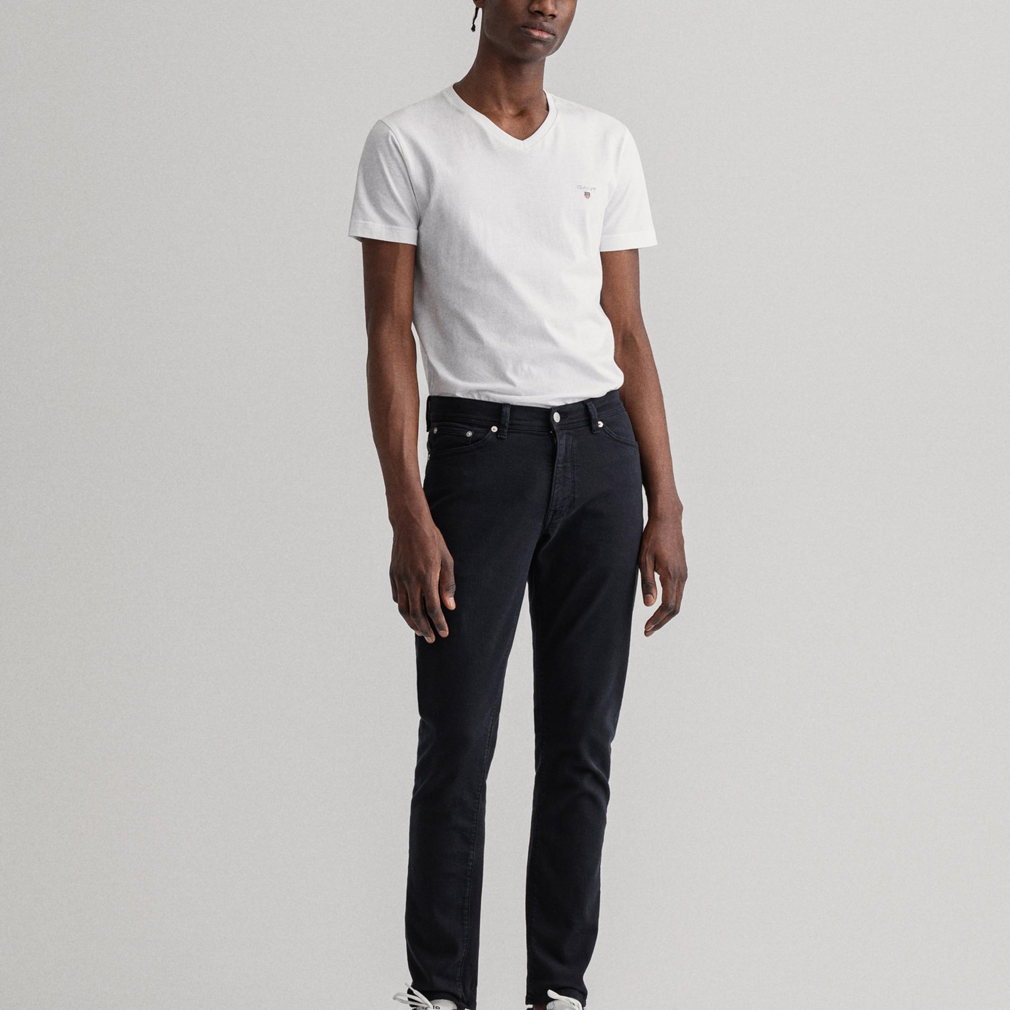 Gant Erkek Siyah Extra Slim Fit Maxen Jean Pantolon