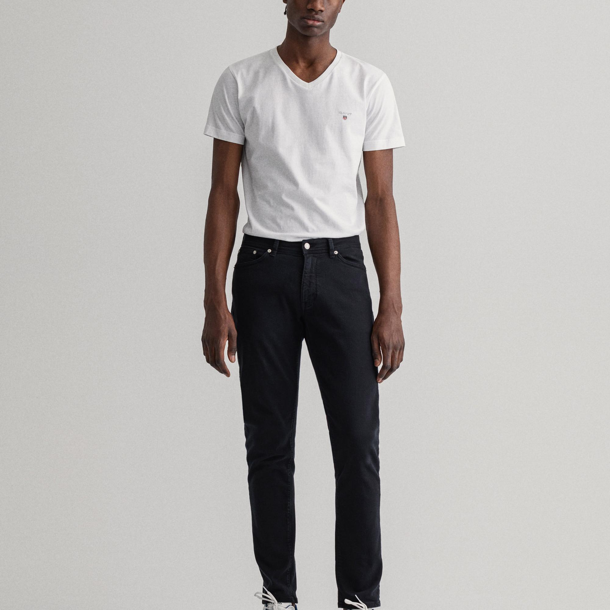 Gant Erkek Siyah Extra Slim Fit Maxen Jean Pantolon