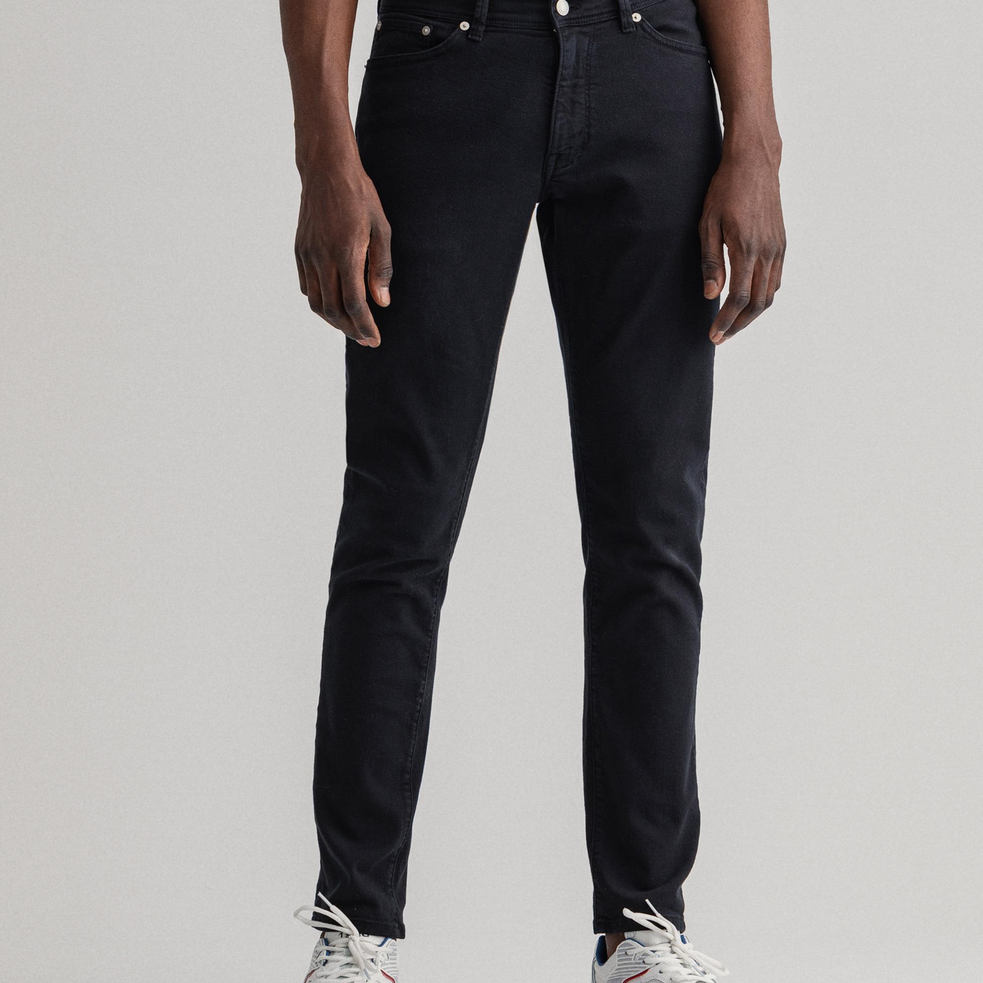 Gant Erkek Siyah Extra Slim Fit Maxen Jean Pantolon