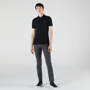  Erkek Slim Fit Siyah Polo