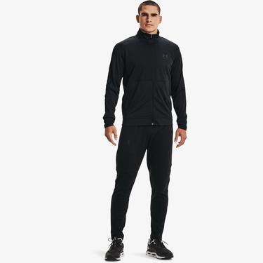  Under Armour Pique Track Jacket Erkek Siyah Sweatshirt
