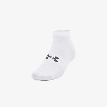  Under Armour Essential Low Cut 3'lü Unisex Beyaz Çorap