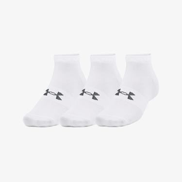  Under Armour Essential Low Cut 3'lü Unisex Beyaz Çorap