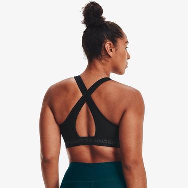  Under Armour Mid Çapraz Sırtlı Kadın Siyah Bra