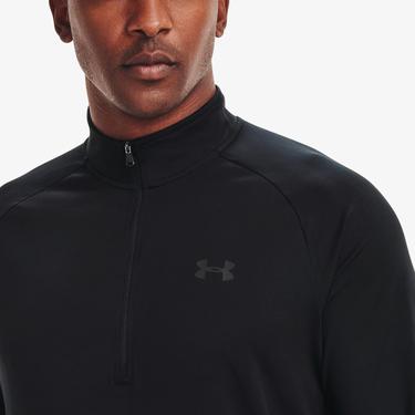  Under Armour Tech 2.0 1/2 Zipped Erkek Siyah Uzun Kollu T-Shirt