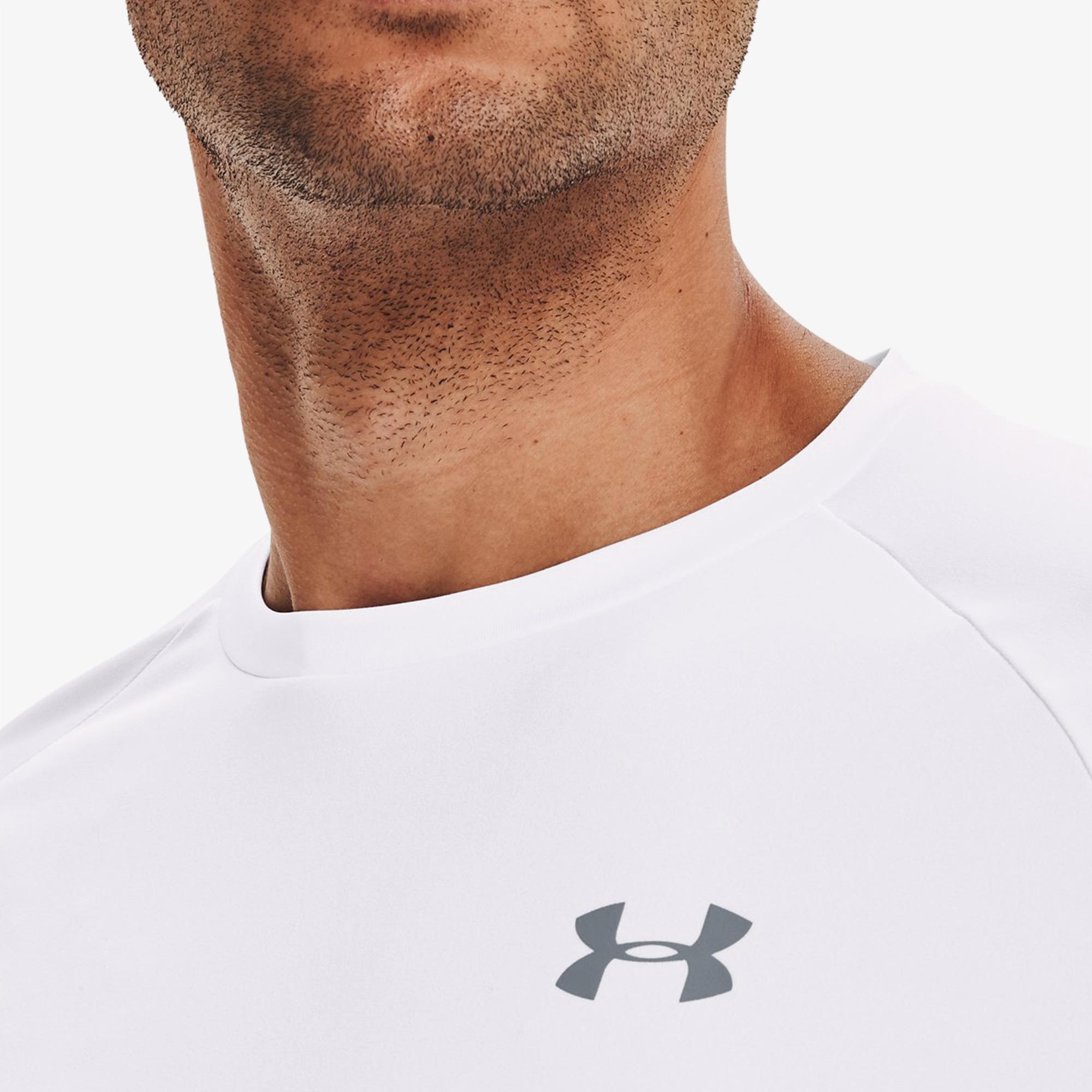Under Armour Tech 2.0 Erkek Beyaz Antrenman T-Shirt