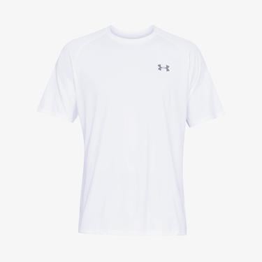  Under Armour Tech 2.0 Erkek Beyaz Antrenman T-Shirt