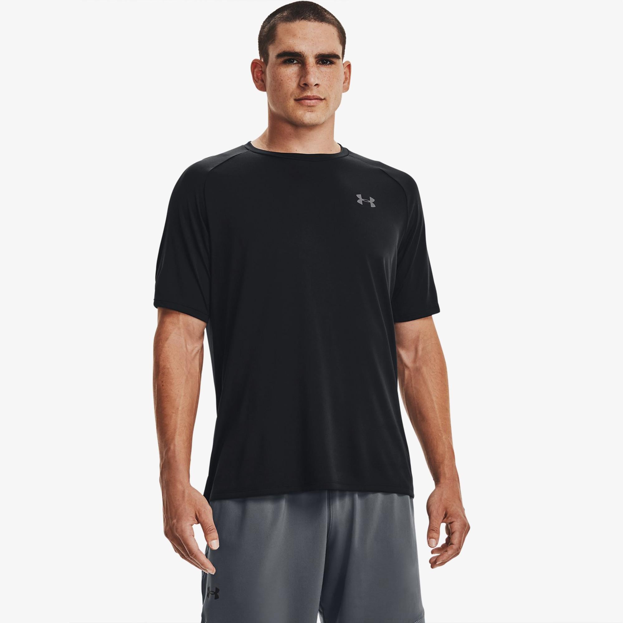 Under Armour Tech 2.0 Erkek Siyah Antrenman T-Shirt