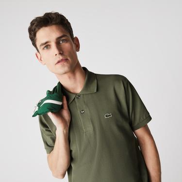  L.12.12 Erkek Classic Fit Haki Polo