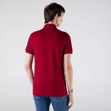  Lacoste Paris Erkek Regular Fit Bordo Polo