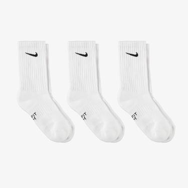  Nike Every Cush Crew Çocuk Beyaz 3'lü Çorap