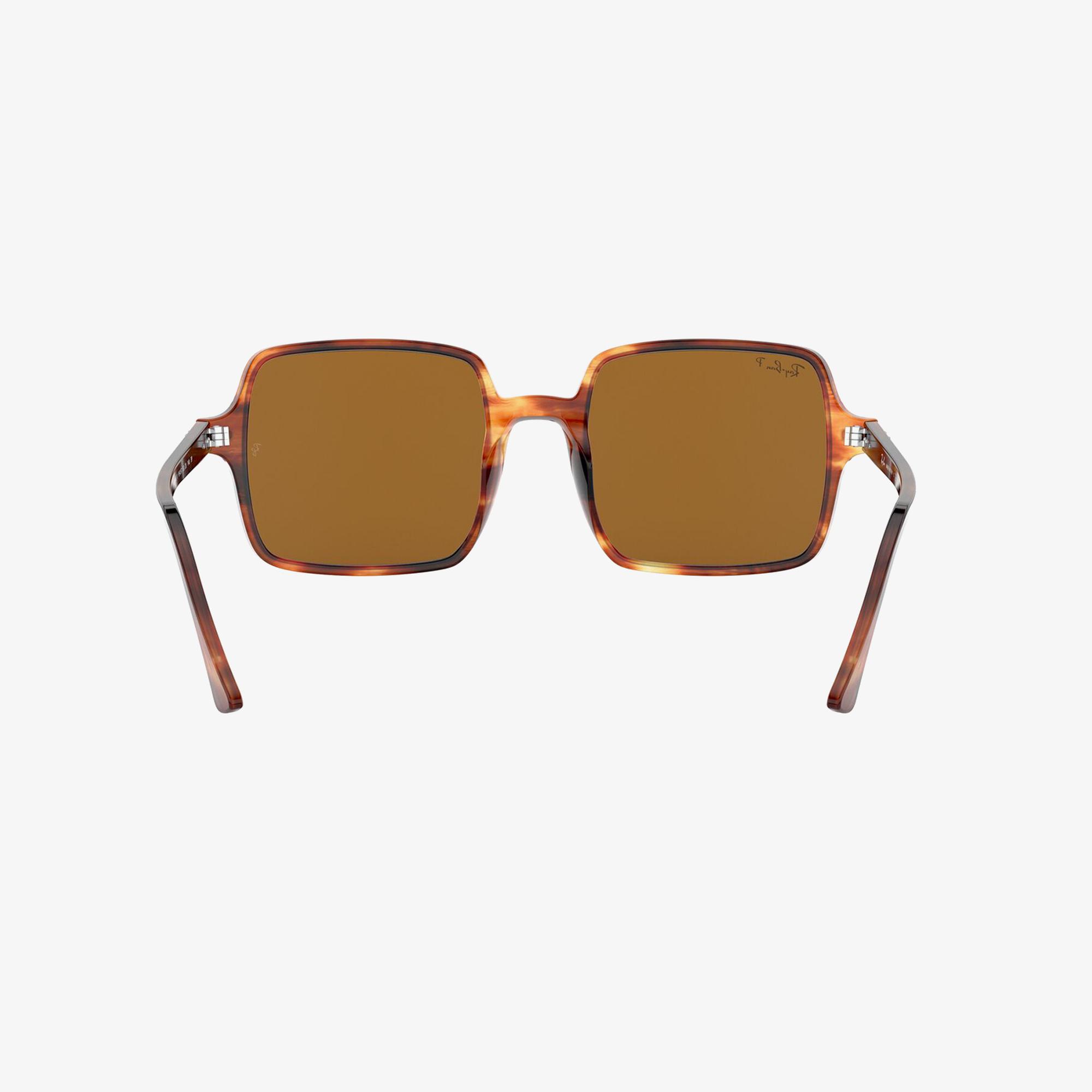 RAY-BAN 0RB1973 Square II Kadın Stripped Havana Güneş Gözlüğü