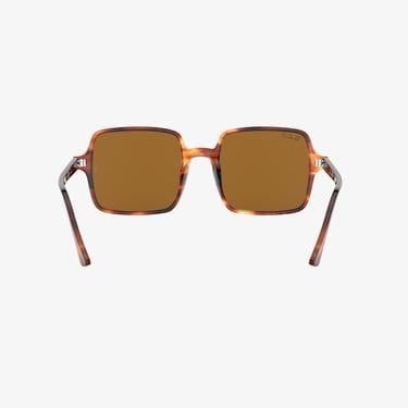  RAY-BAN 0RB1973 Square II Kadın Stripped Havana Güneş Gözlüğü