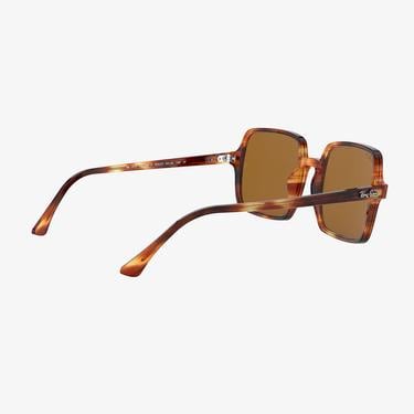  RAY-BAN 0RB1973 Square II Kadın Stripped Havana Güneş Gözlüğü