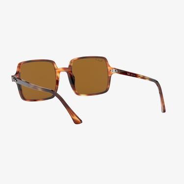  RAY-BAN 0RB1973 Square II Kadın Stripped Havana Güneş Gözlüğü
