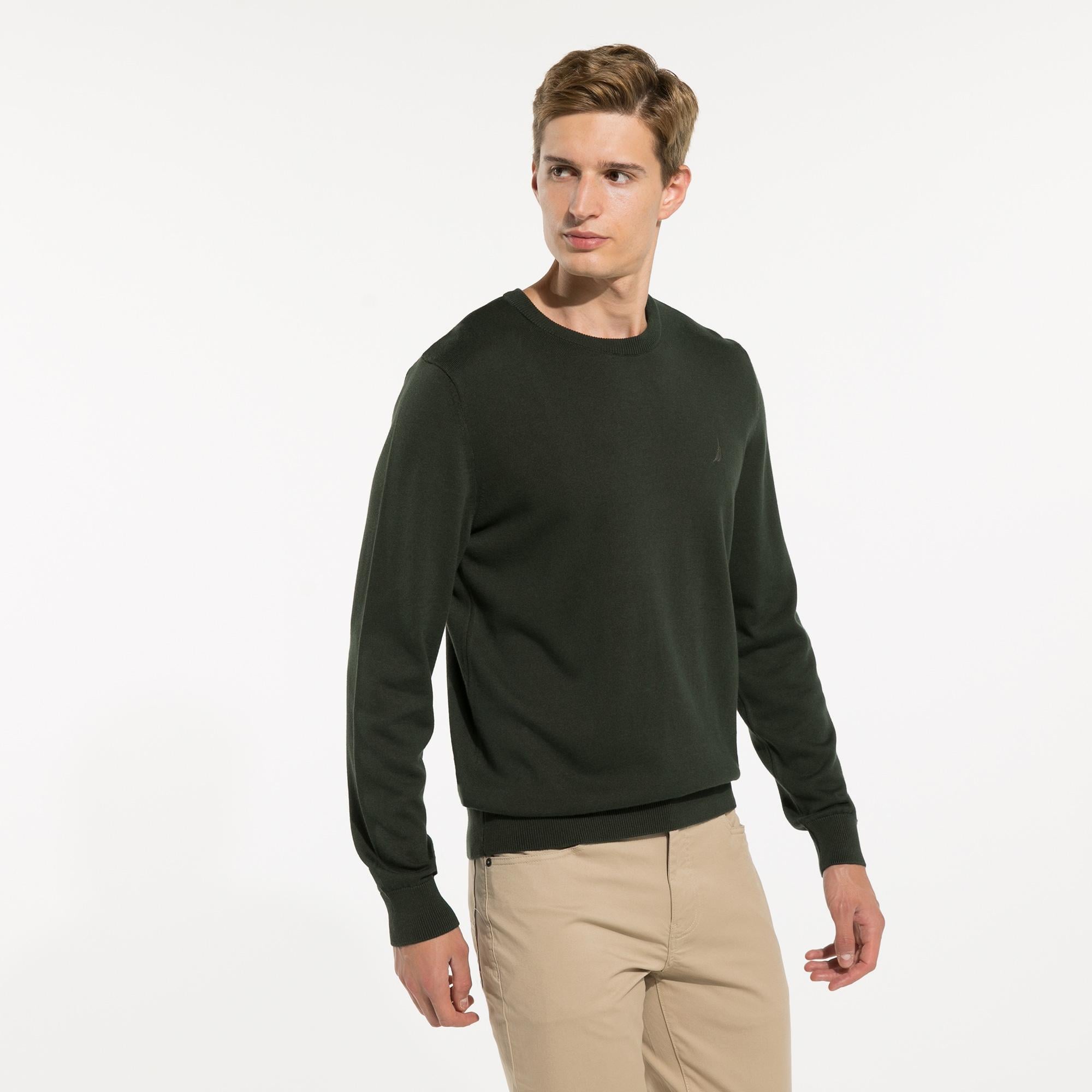 Nautica Yeşil Triko Kazak