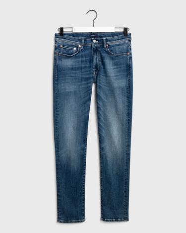  GANT Erkek Mavi Extra Slim Fit Jean Pantolon