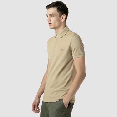  Lacoste Paris Erkek Regular Fit Bej Polo