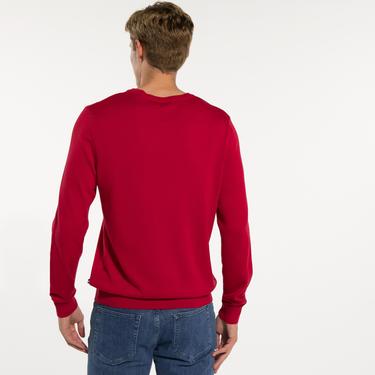  Nautica Erkek Kırmızı Triko Kazak