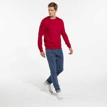  Nautica Erkek Kırmızı Triko Kazak