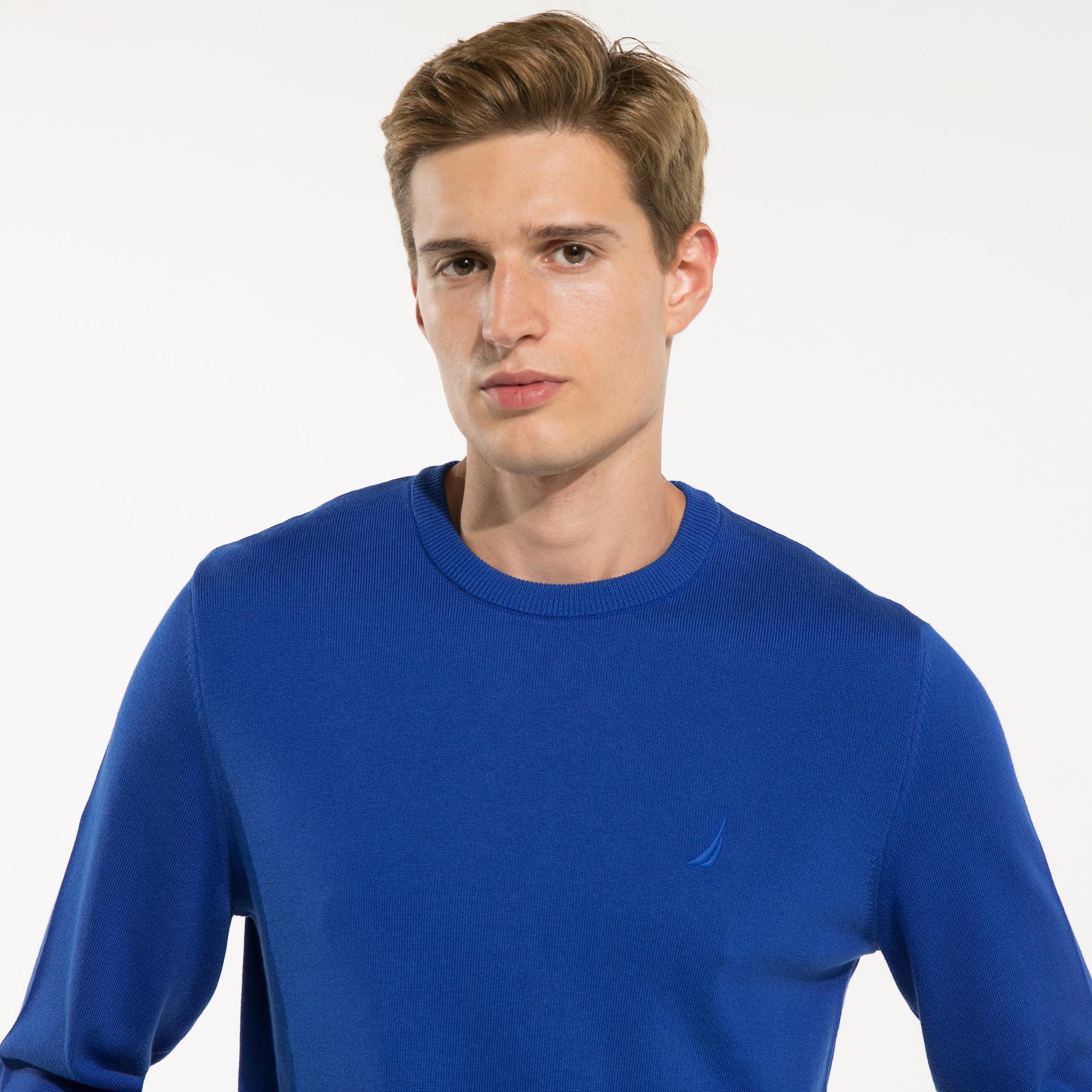 Nautica Erkek Mavi Triko Kazak