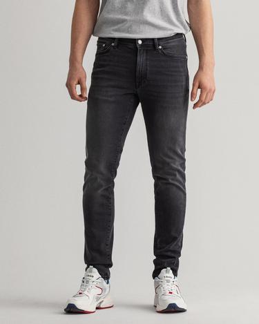  GANT Erkek Siyah Extra Slim Fit Jean Pantolon