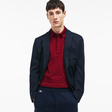  Lacoste Paris Erkek Regular Fit Bordo Polo