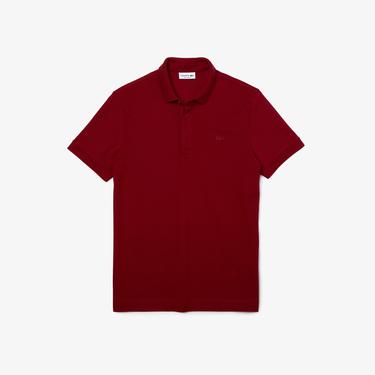  Lacoste Paris Erkek Regular Fit Bordo Polo