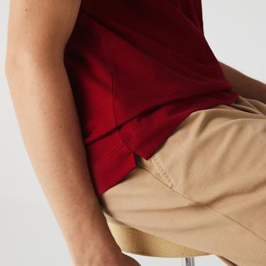  Lacoste Paris Erkek Regular Fit Bordo Polo