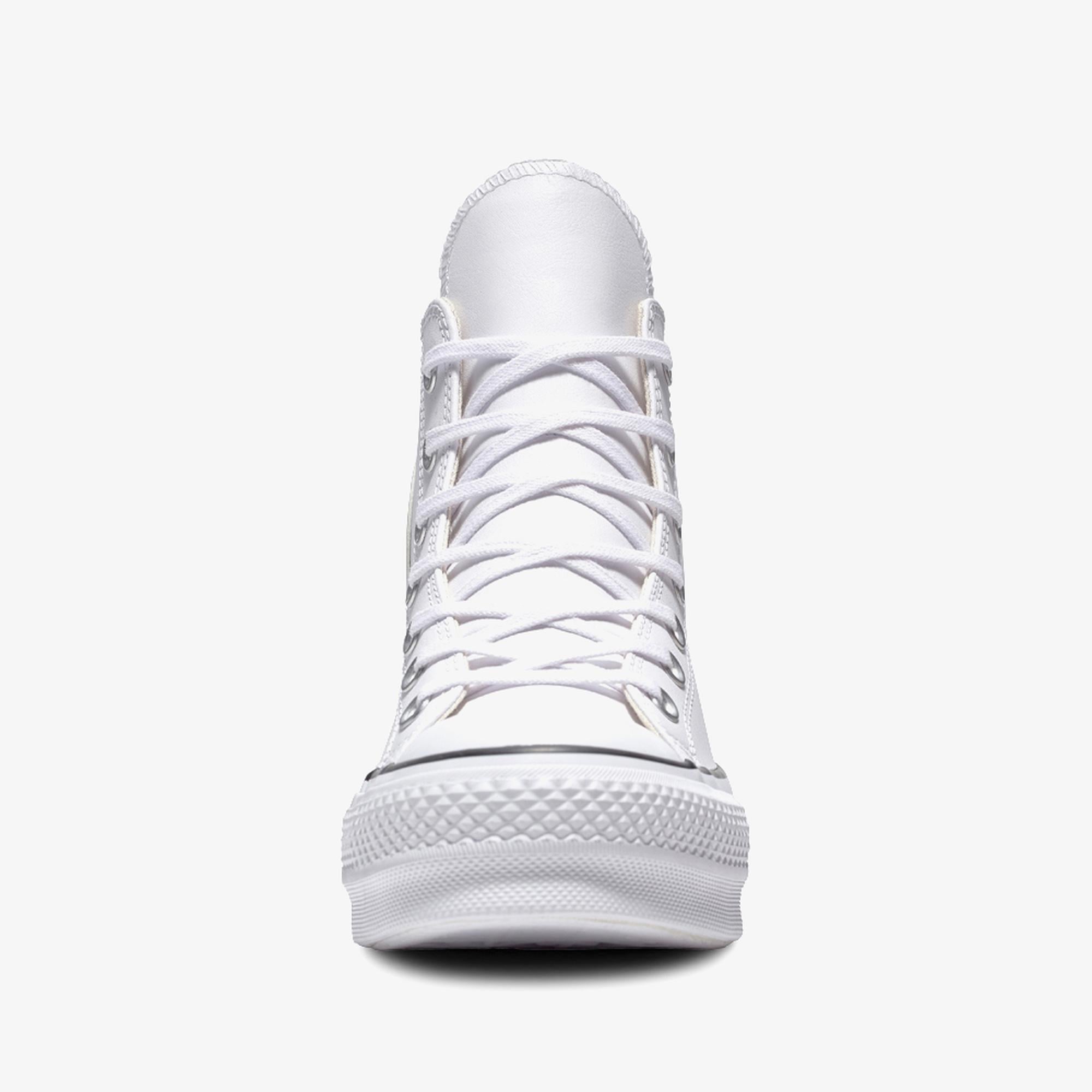 Converse Chuck Taylor All Star Lift Hi Deri Unisex Beyaz Sneaker