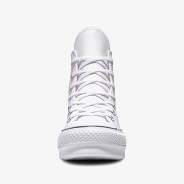 Converse Chuck Taylor All Star Lift Hi Deri Unisex Beyaz Sneaker