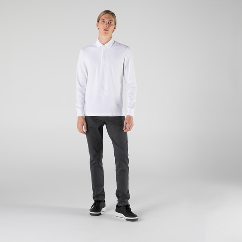  Lacoste Erkek Regular Fit Uzun Kollu Beyaz Polo