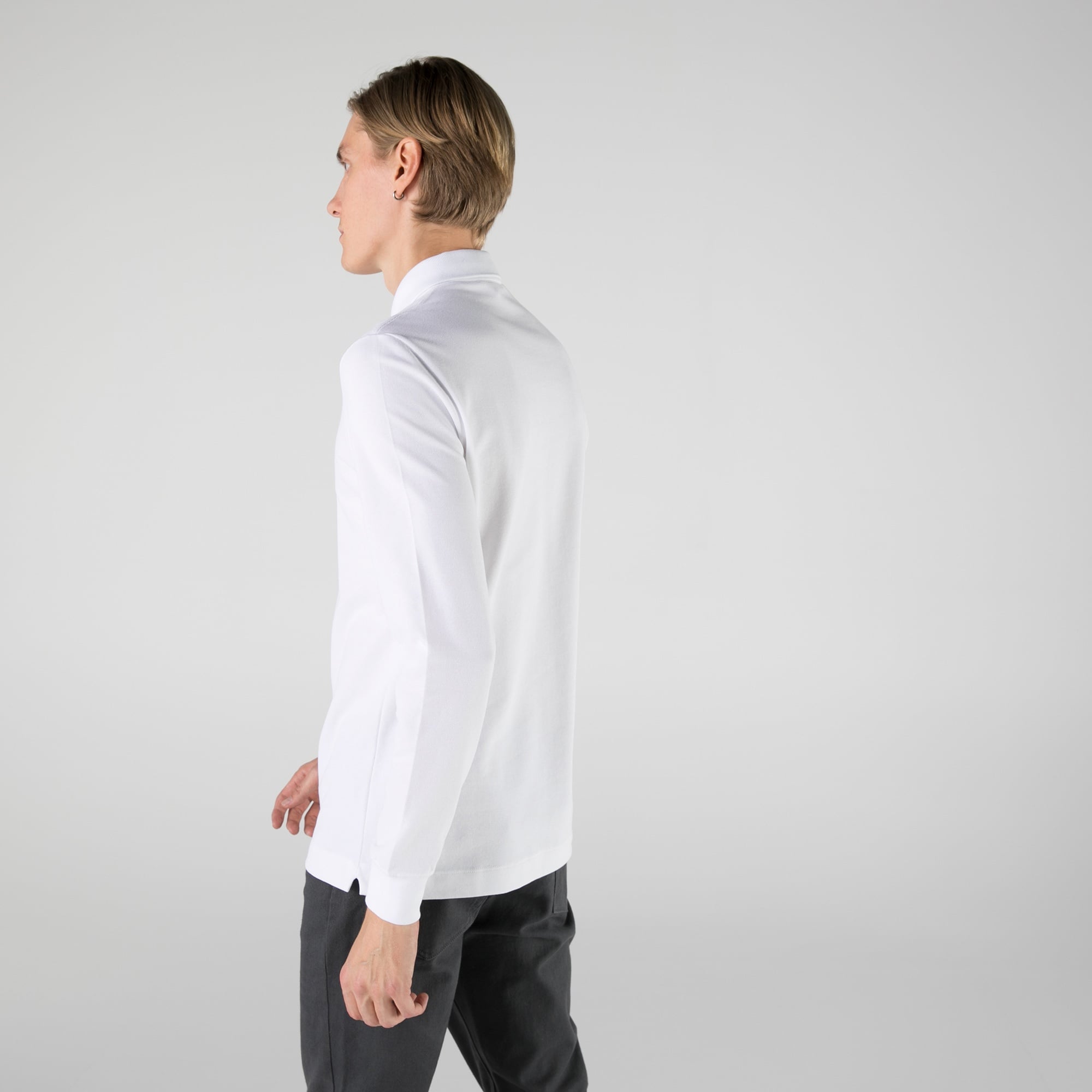 Lacoste Erkek Regular Fit Uzun Kollu Beyaz Polo