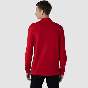  Lacoste Erkek Classic Fit Uzun Kollu Kırmızı Polo