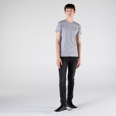  Lacoste Erkek Slim Fit Bisiklet Yaka Gri T-Shirt