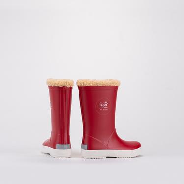  Igor Splash Nautico Borreguito Çocuk Kırmızı Çizme