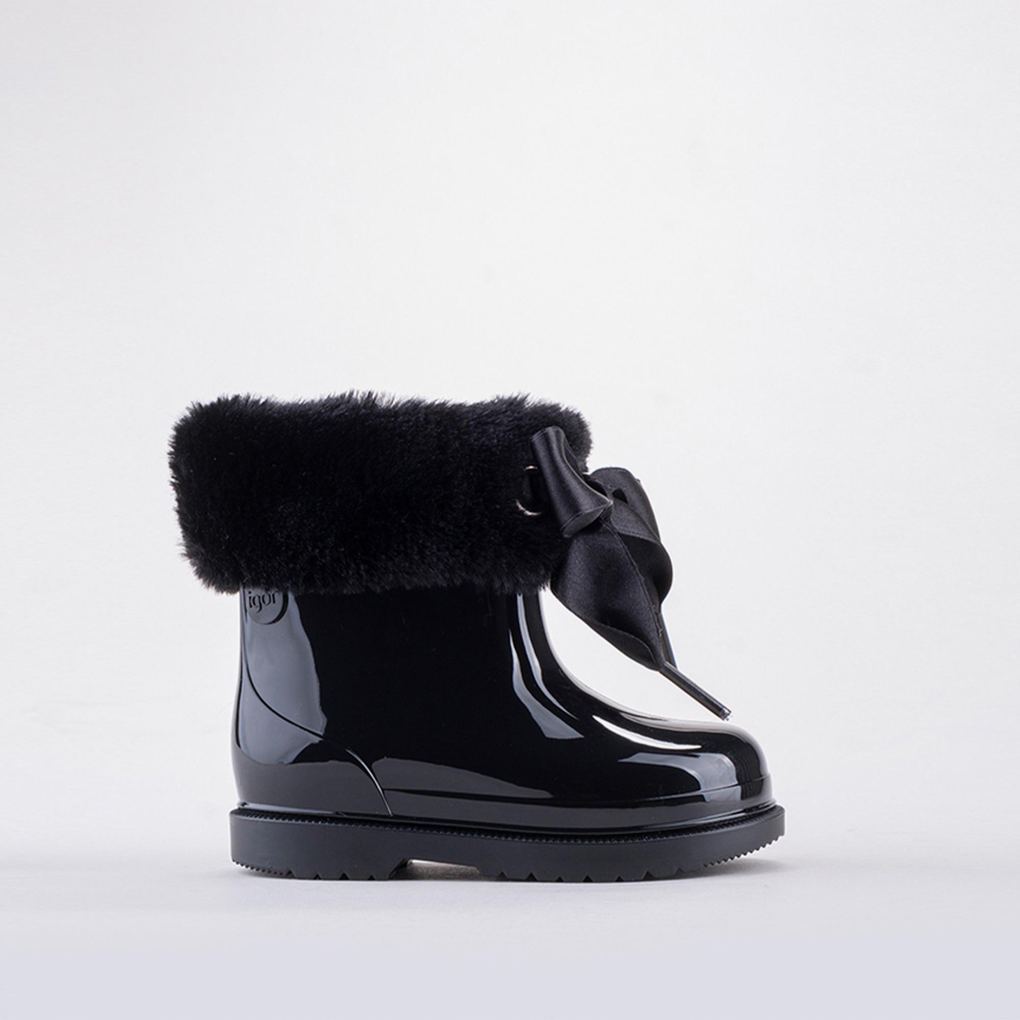 Igor W10258 Bimbi Soft Çocuk Siyah Yağmur Çizmesi