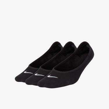  Nike Everyday Lightweight Foot 3'lü Kadın Siyah Çorap