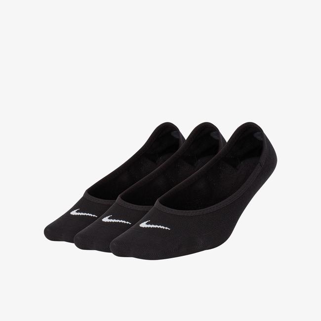  Nike Everyday Lightweight Foot 3'lü Kadın Siyah Çorap