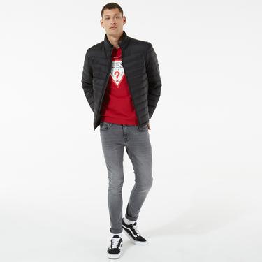  Guess Light Packable Realdown Erkek Siyah Ceket